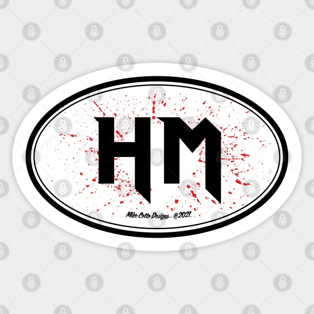 Heavy Metal Euro Style Car Decal Sticker by MikeCottoArt